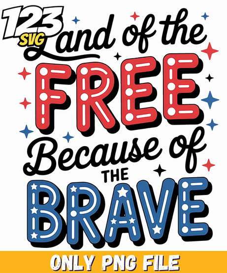 land of the free bold varsity png, inspirational tree png art design, black teacher magic png sublimation - 123SVG Store