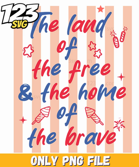 land of the free png 2, american independence png, land of the free - 123SVG Store