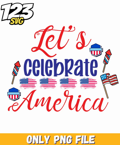 lets celebrate america rockets us maps flags png, america map with rockets and flags, usa maps with rockets and flags - 123SVG Store