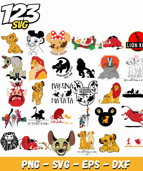 Lion King SVG for Cricut, Shirts, Tumblers & DIY Crafts