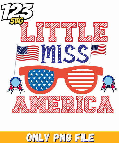 little miss america flags sunglasses png, little miss america sunglasses, america flag sunglasses - 123SVG Store