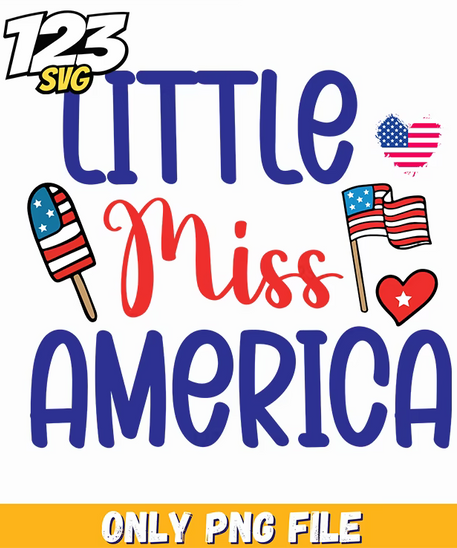 little miss america socks flags png, little miss america socks, american flag socks - 123SVG Store