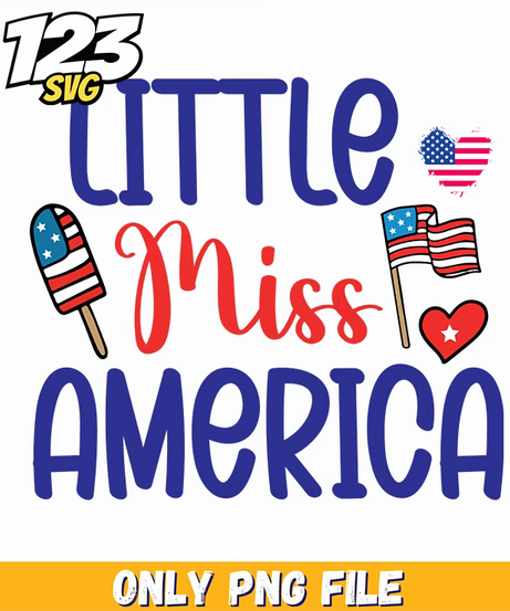 little miss america socks flags png, little miss america socks, american flag socks - 123SVG Store