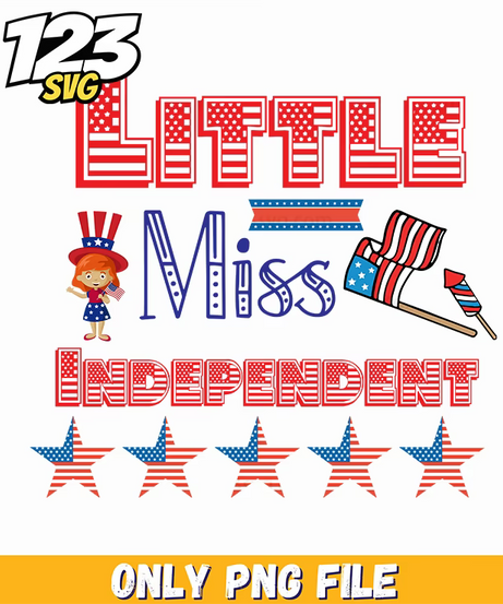 little miss independent uncle sam hat little girl flags stars png, little girl uncle sam hat, stars and stripes little girl hat - 123SVG Store