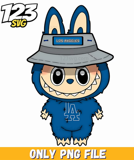 los angeles sports labubu png, all labubu png, labubu streetwear design png - 123SVG Store