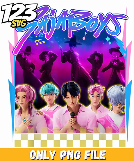 lovely zoey png, kpop demon hunters png, korean idol hunters png - 123SVG Store