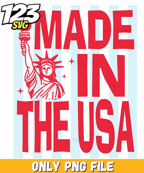 made in the usa png, american independence png, 250 years freedom png - 123SVG Store