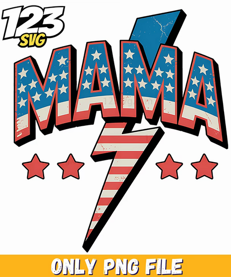mama flag patchwork lightning bolt png, we are all turning point png, charlie kirk book png - 123SVG Store
