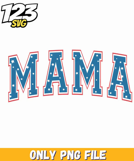 mama starry block pattern arched png, mama neon png, spooky autumn png - 123SVG Store