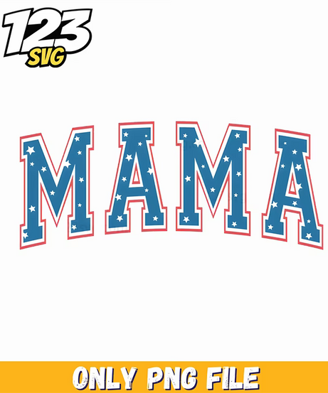 mama starry block pattern arched png, mama neon png, spooky autumn png - 123SVG Store