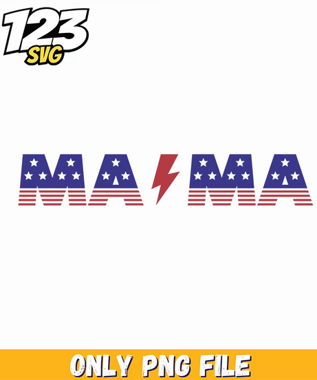 mama striped split lightning bolt png, mama neon png, spooky autumn png - 123SVG Store