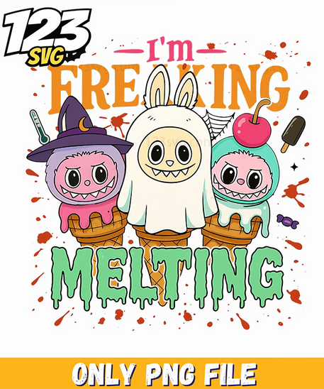 melting halloween spooky png, halloween spooky png, scary melting halloween png - 123SVG Store