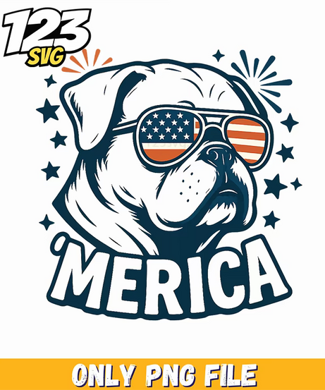 merica dog png, 4th of July America Goofy dog png, 4th of July America Goofy dog - 123SVG Store
