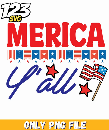 merica yall flag bunting stars png, patriotic flag bunting decorations, usa flag bunting string lights - 123SVG Store