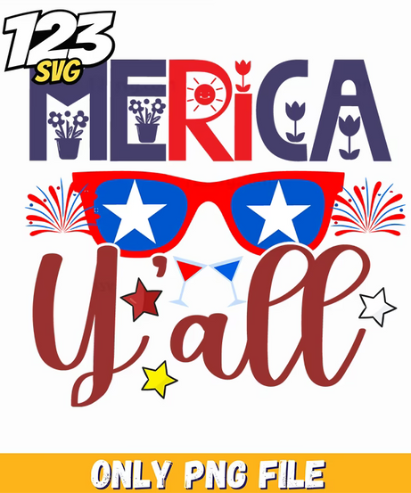 merica yall sunglasses fireworks bow tie png, patriotic sunglasses bow tie, patriotic sunglasses with bow tie - 123SVG Store