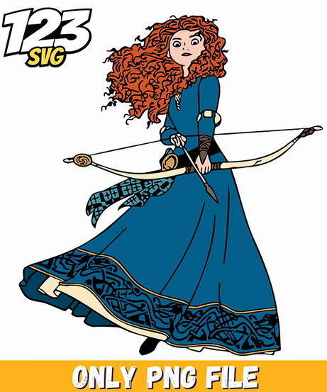 merida bow and arrow, princess merida bow, merida bow and arrow set - 123SVG Store