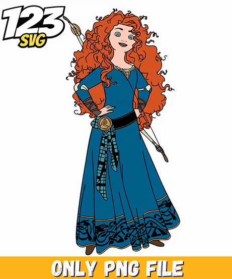 merida brave dress, merida the brave dress, meridas brave dress - 123SVG Store