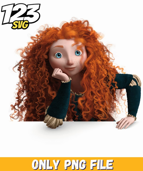 merida brave, merida princess scotland, brave merida princess - 123SVG Store