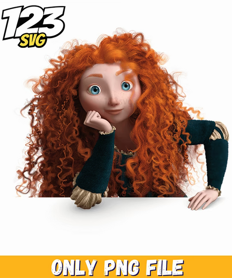 merida brave, merida princess scotland, brave merida princess - 123SVG Store
