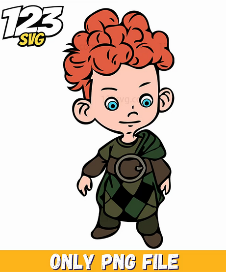 merida costume, princess merida costume, merida princess costume - 123SVG Store