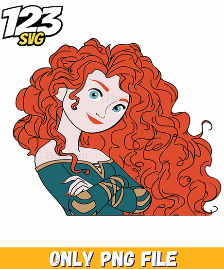 merida cut file, princess merida cutting file, merida vector cutting file - 123SVG Store