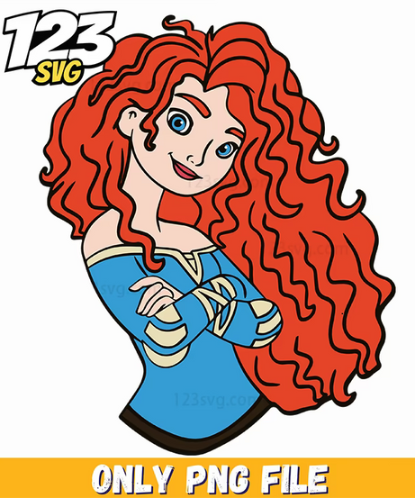 merida digital design, merida vector illustration, digital merida art - 123SVG Store