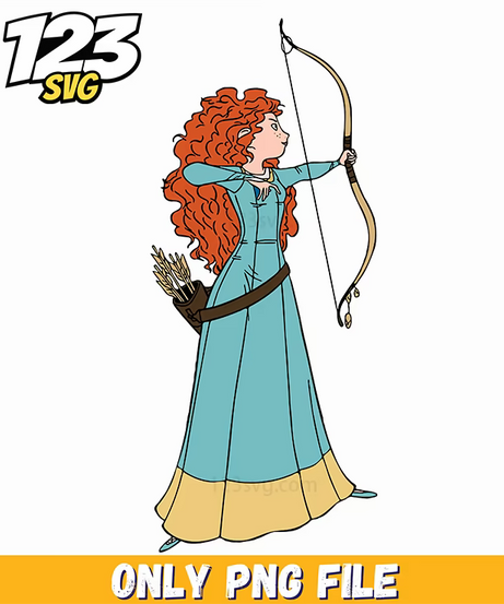 merida hair, merida princess, merida braids - 123SVG Store