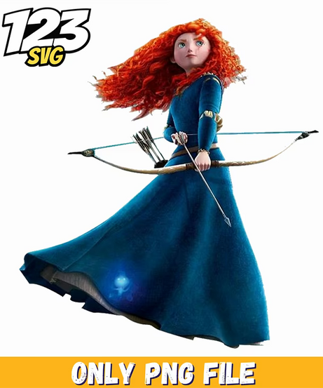 merida vector, princess merida vector, merida princess vector - 123SVG Store