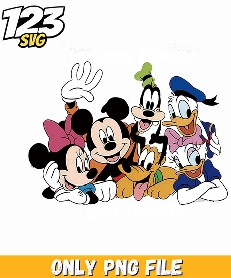 mickey and friends png, mickey mouse friends png, disney night png - 123SVG Store
