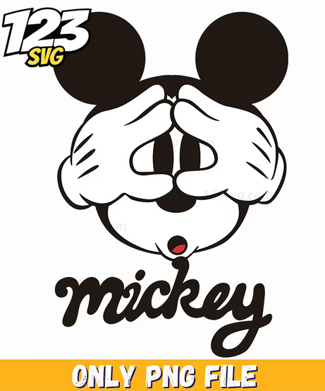 mickey face png, mickey horror face, mickey mouse face - 123SVG Store