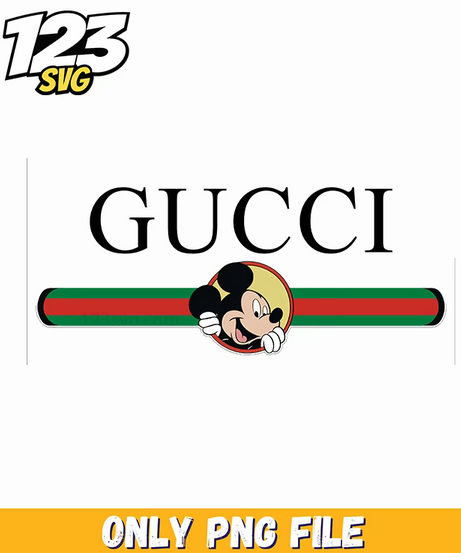 mickey gucci png, mickey mouse co est 1928 png, disney character ice cream png images - 123SVG Store