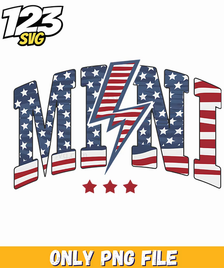 mini usa png, 4th july svg, independence day mini png - 123SVG Store