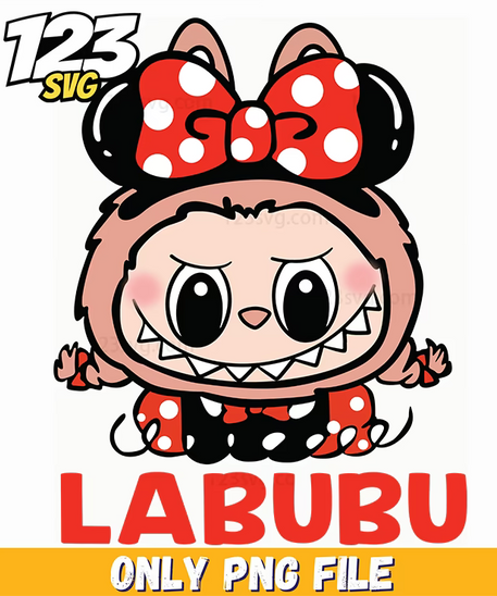 minnie labubu png, minnie labubu, labubu png - 123SVG Store