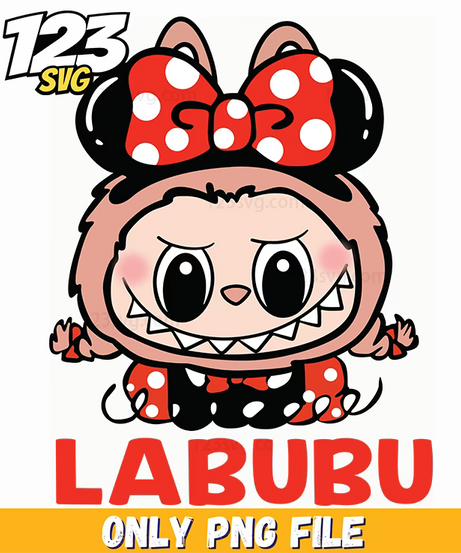 minnie labubu png, minnie labubu, labubu png - 123SVG Store