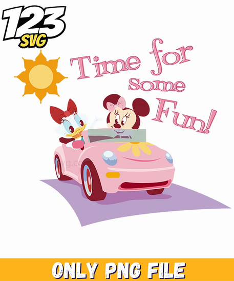 minnie mouse car png, mickey and minnie on car Png, minnie mouse car - 123SVG Store