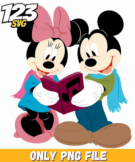 minnie mouse reading png, minnie mouse disney world png image, love vibes minnie mouse png image - 123SVG Store