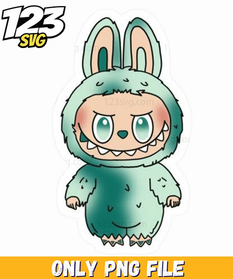 mint labubu png, labubu png transparent, labubu png download - 123SVG Store