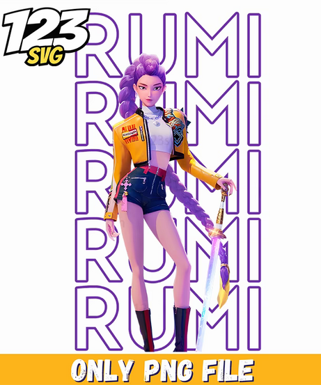 mira rumi zoey huntrix png, kpop hero team png, kpop band manhwa - 123SVG Store