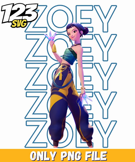 mira rumi zoey png, kpop hero team png, cartoon fighter png - 123SVG Store