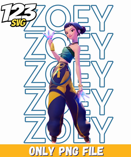 mira rumi zoey png, kpop hero team png, cartoon fighter png - 123SVG Store