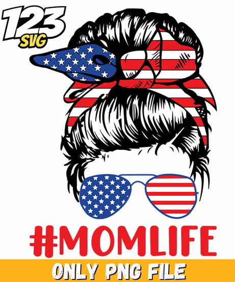 mom life patriotic messy bun png, the santa clause png, merry christmas png - 123SVG Store
