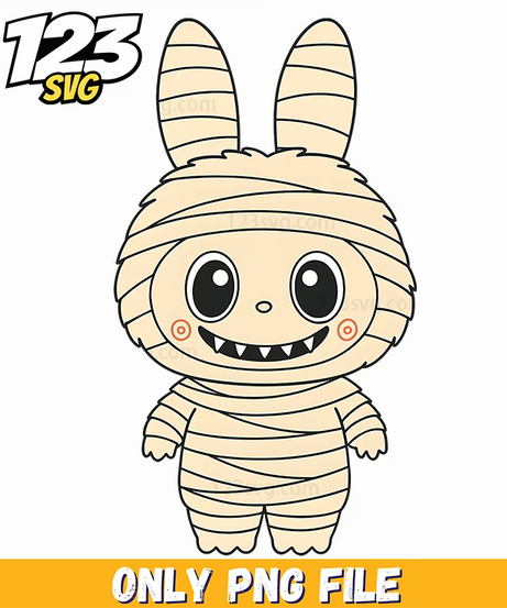 mummy bunny halloween png, halloween mummy bunny, mummy bunny halloween costume - 123SVG Store