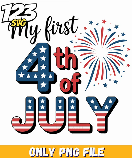 my first fourth of july fireworks png 2, fourth of july fireworks, fourth of july fireworks png - 123SVG Store