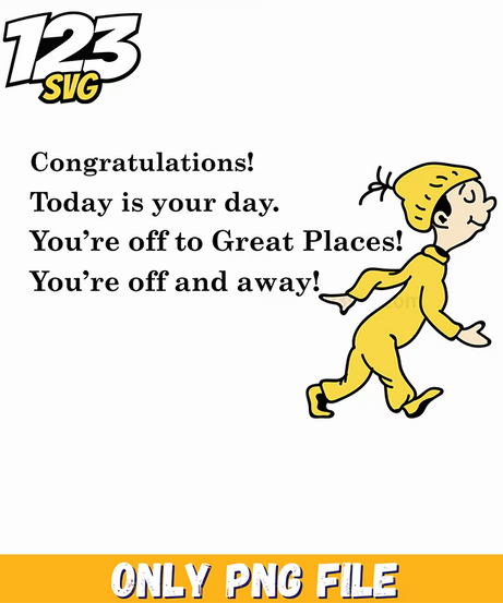 off to great places journey quote dr seuss png, inspirational quote, black history month inspirational quote - 123SVG Store