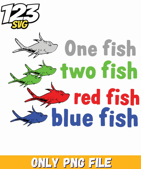 one fish two fish red fish blue fish dr seuss png, kpop bands png, cyberpunk boys png - 123SVG Store