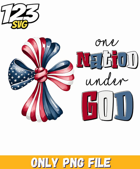 one nation under god bow png, one nation under god, under god bow png - 123SVG Store