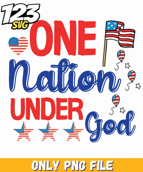 one nation under god hearts flags little boys stars png, little boys with heart flags, little boys holding flags - 123SVG Store