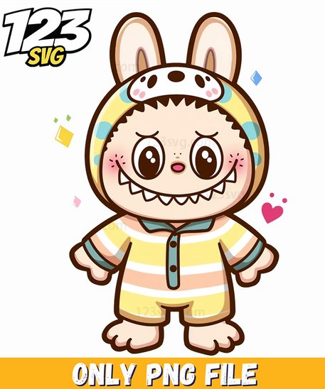 pajama labubu png, labubu art png, labubu toys png - 123SVG Store