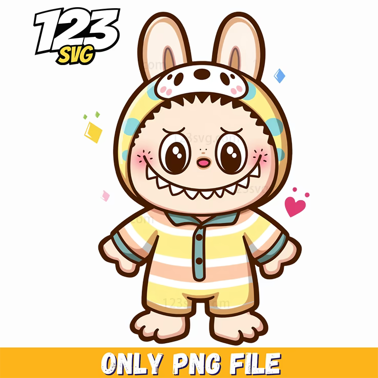 pajama labubu png, labubu art png, labubu toys png - 123SVG Store