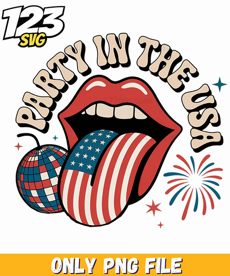 party in the usa lips tongue flag png, love bites lips design valentine png, we are all turning point png - 123SVG Store
